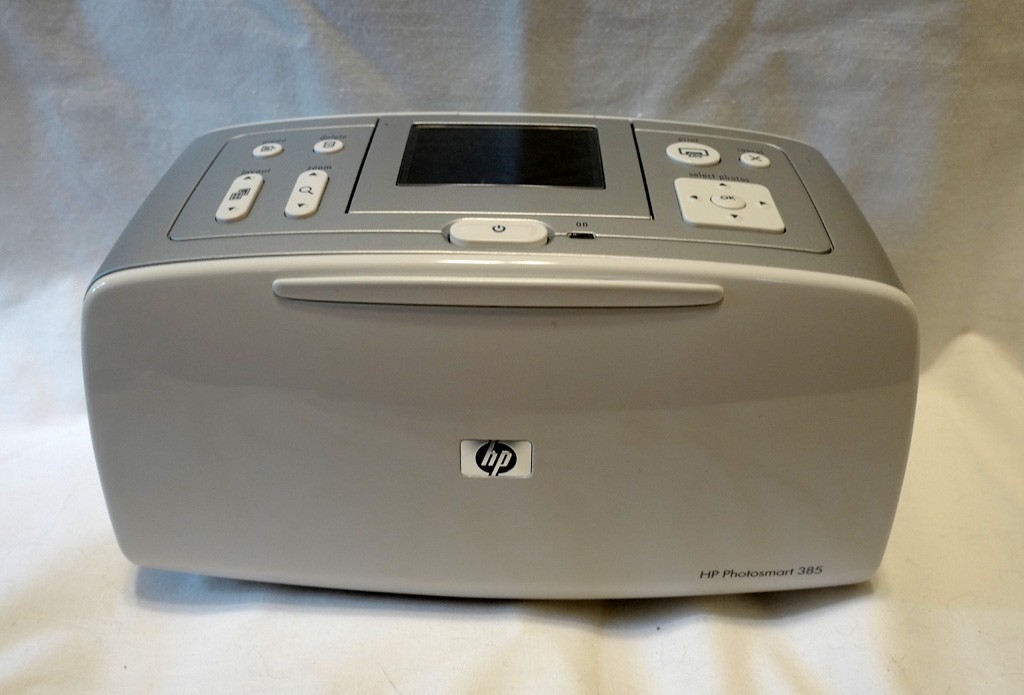 HP PhotoSmart 385 Compact Photo Printer Portable Printer w/ Power Cord - NICE