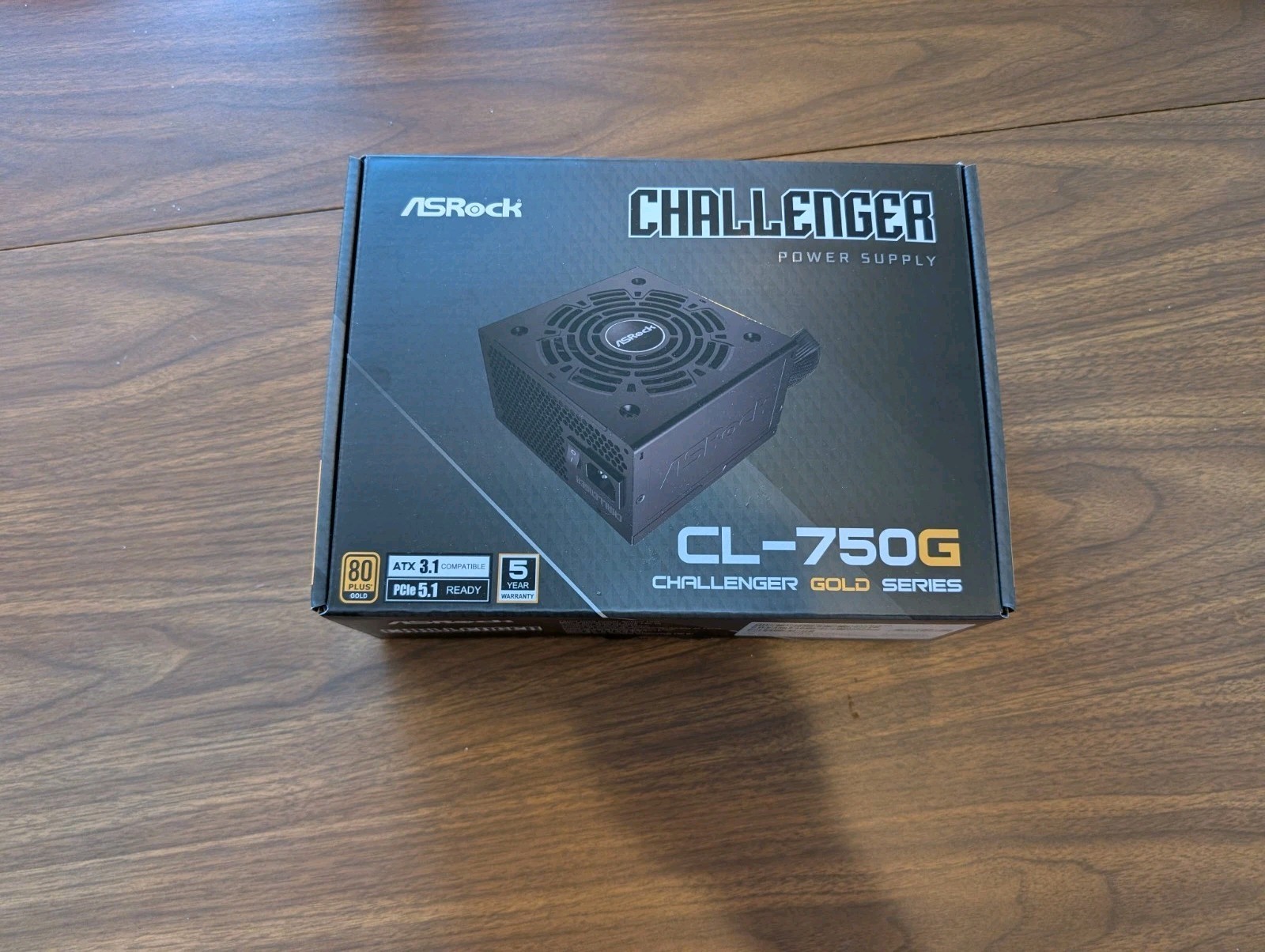 ASRock Challenger 750W Power Supply  80 PLUS GOLD Open Box  (non-modular)