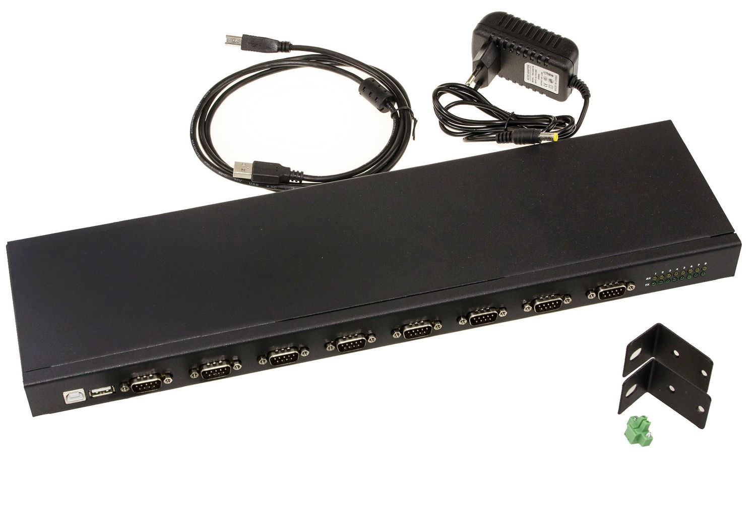 USB 8 PORT RS232 RACKABLE Converter RS-232 DB9 INDUSTRIAL RANGE