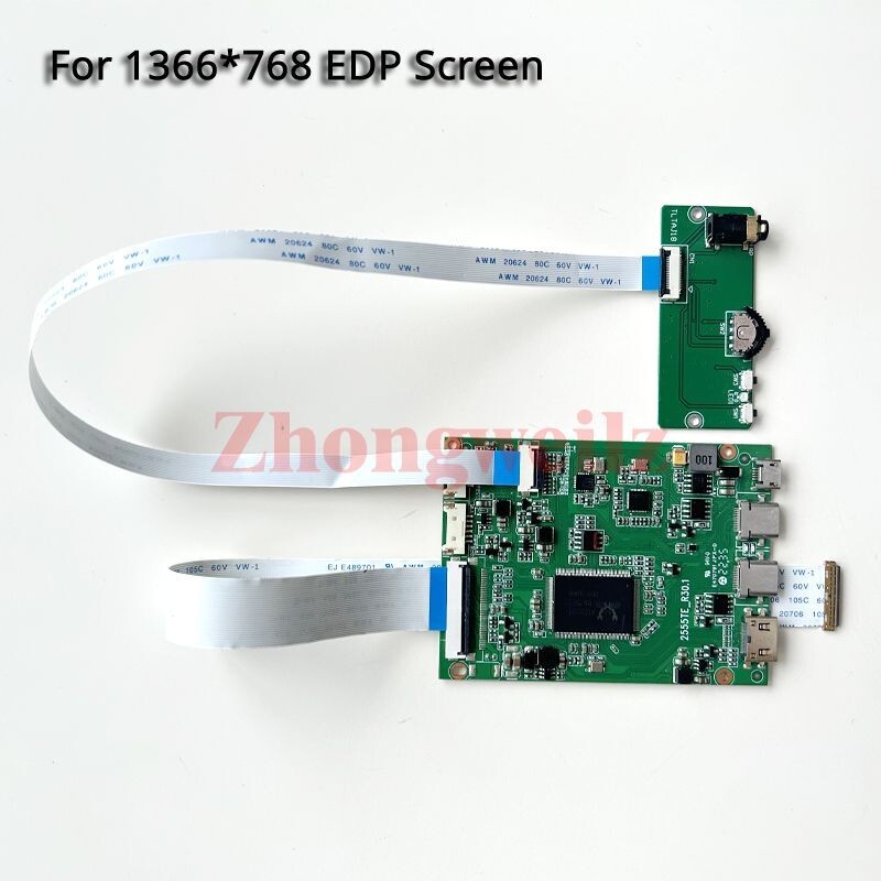 For LP125WH2-TPB1/TPH1 1366x768 30 Pin EDP HDMI-Mini TYPE-C Panel Control Board 