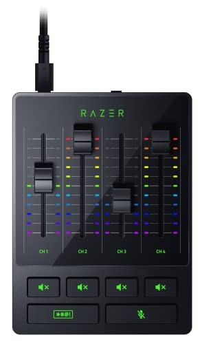 Razer Audio Mixer Mute button streaming distribution 4ch Preamplifier