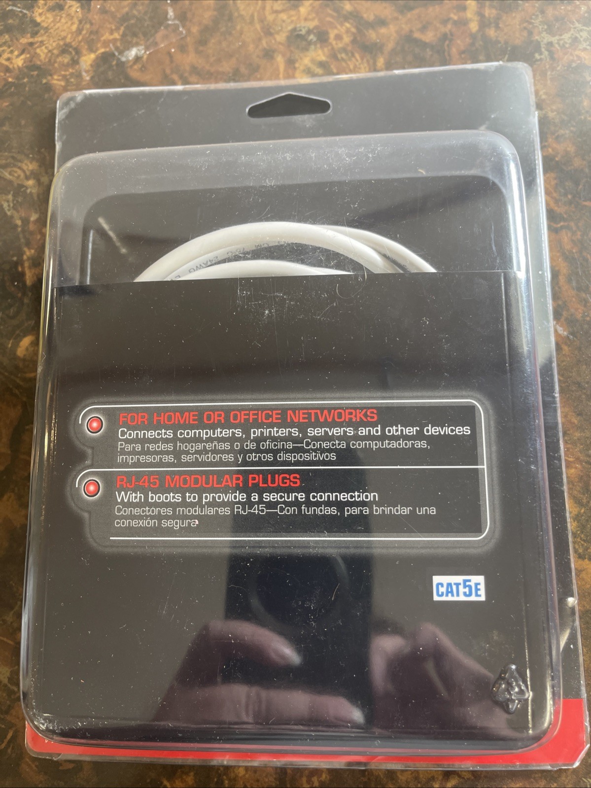 Network Cable Gigaware 25 Foot ft (7.6 m) CAT5E CAT5 GRAY- NIB