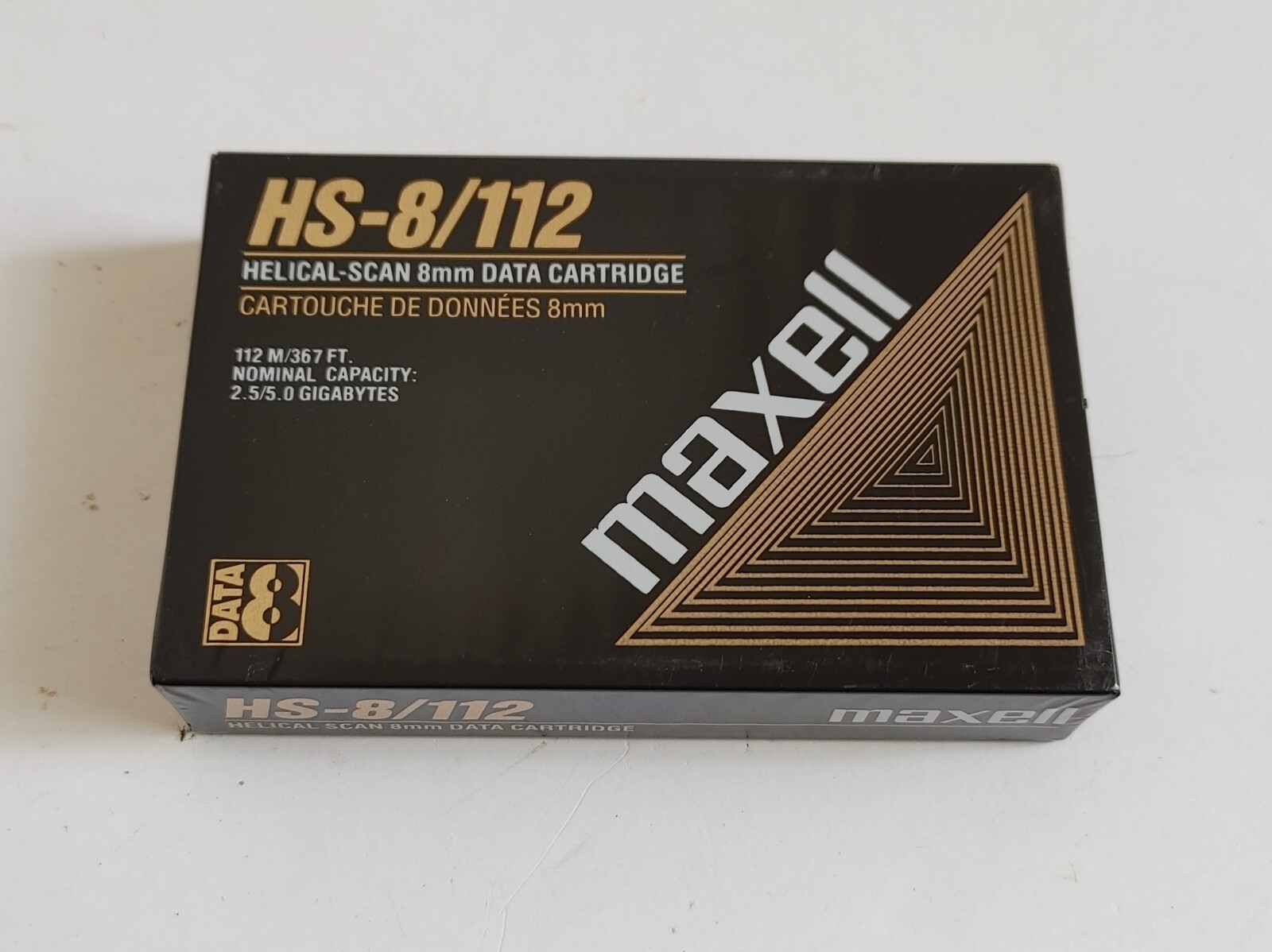 Maxell HS-8/112 Helical-Scan 8mm Data Cartridge New Nominal Capacity 2.5/5.0 GB
