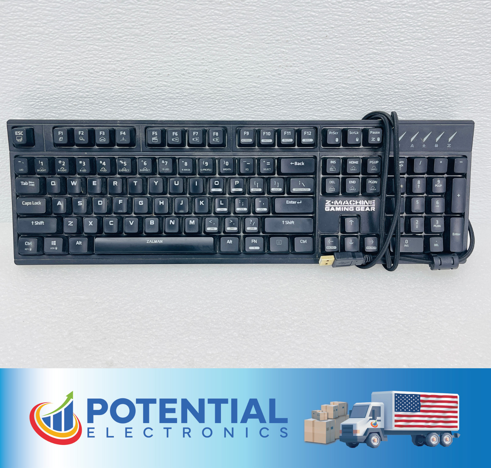 Zalman ZM-K900M Mechanical Gaming Keyboard RGB LED Z-machine Gaming Gear