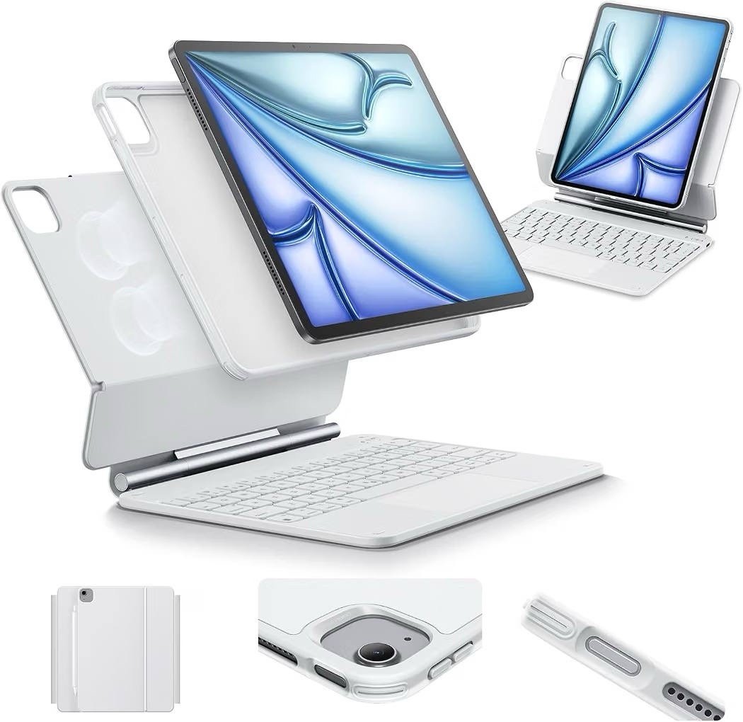 ESR Rebound 360 Magnetic Keyboard Case for iPad Air 4/5 Pro 11 White Trackpad