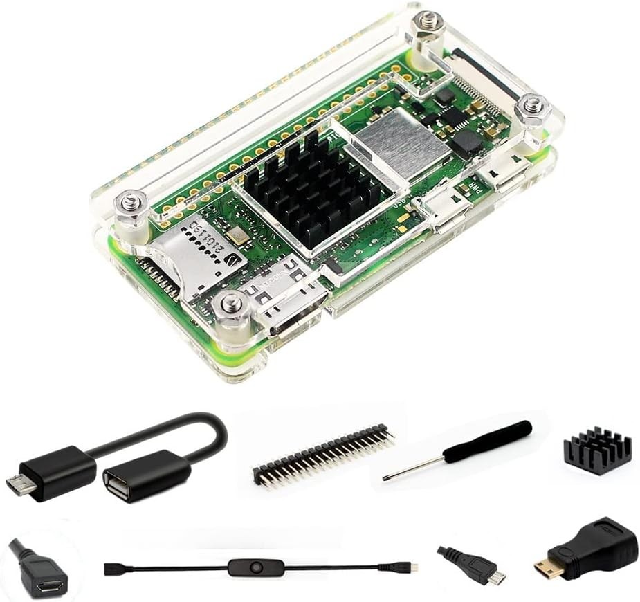 Raspberry Pi Zero Case, iUniker Case for Raspberry Pi Zero 2 w, with Heatsink, H