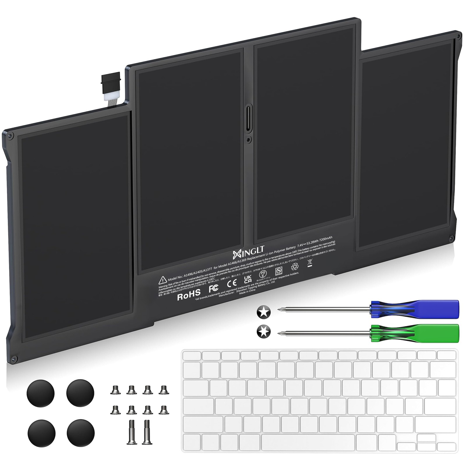 Replacement Laptop Battery for MacBook Air 13 inch A1466Mid 2012, Mid 2013, E...