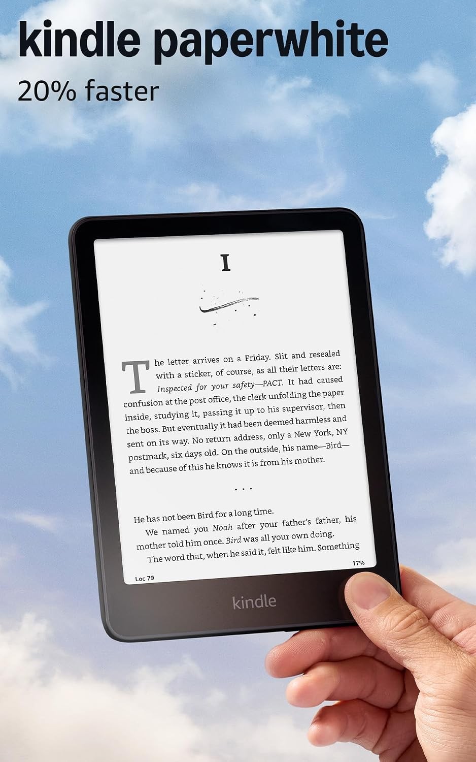 Kindle Paperwhite 16GB (Newest Model) – 20% Faster, with New 7" Glare-Free Displ