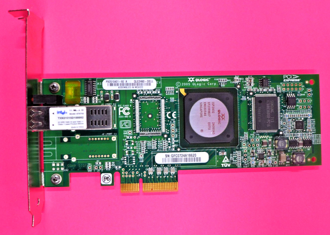 Genuine Dell QLogic Single Port 4Gb HBA Network Card QLE2460 PF323
