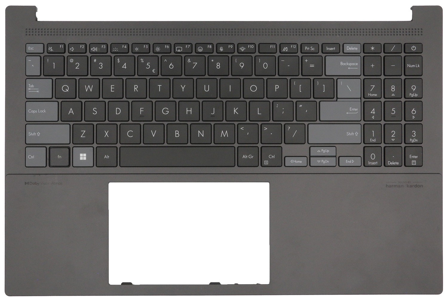 Original US Keyboard w/ Cover Upper Palmrest ASUS Vivobook Pro 15 N6506