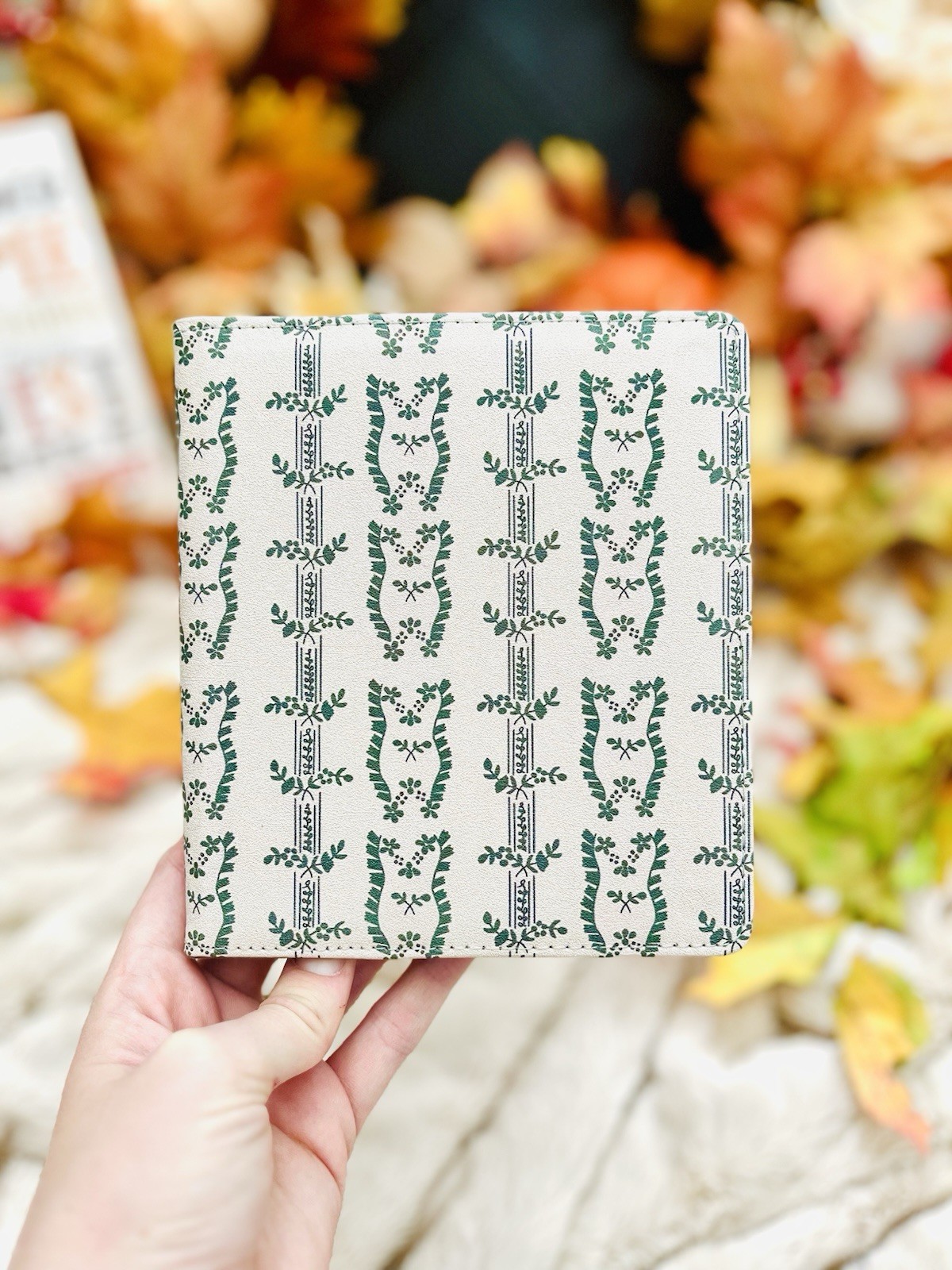 BOOKS BY GRAYCE OASIS 9TH & 10TH GEN Kindle Case EReader Green Vine Pattern