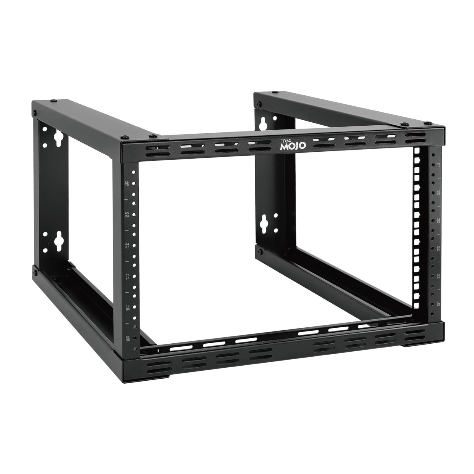 Tecmojo 6U Fixed Wall Mount Network Rack 15.8inch Depth Open Frame for Server...