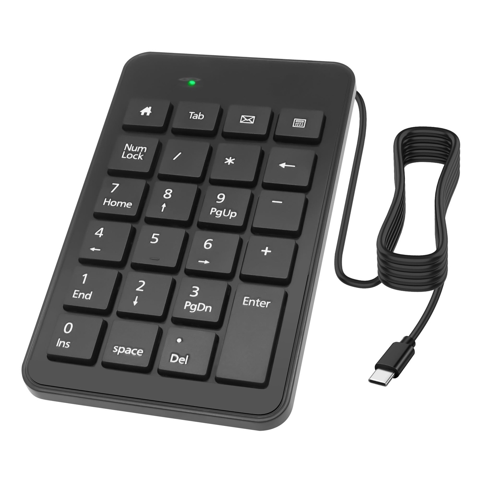 USB Type-C Number Pad Wired 23 Keys Type-C Numeric Keypad