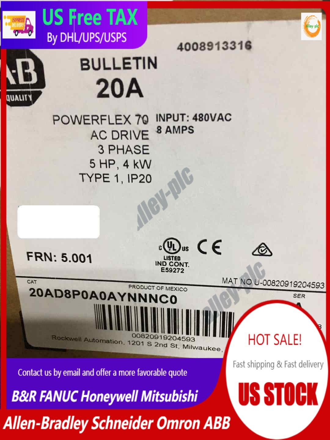 1PCS NEW 20AD8P0A0AYNNNC0 Via DHL or Fedex