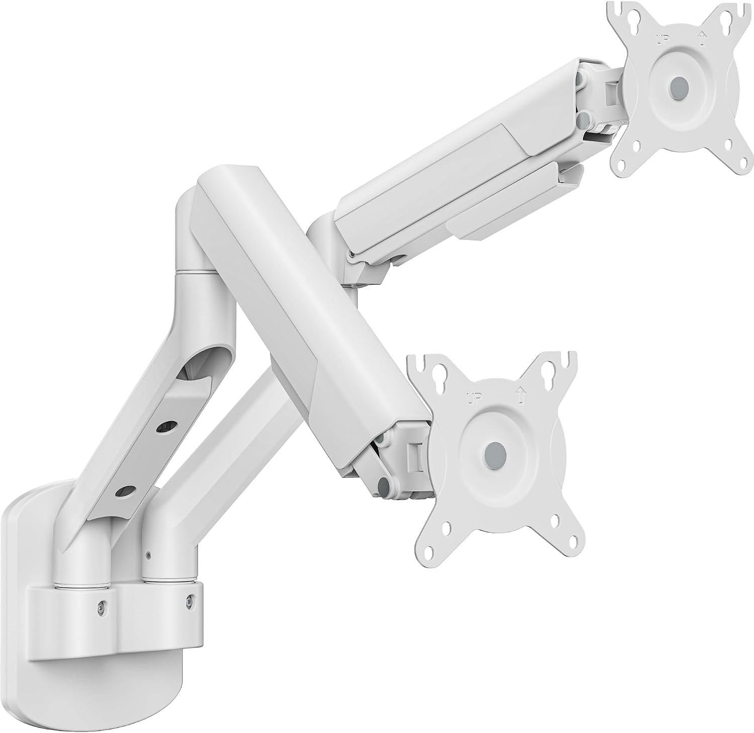 17-35 Inch Ultrawide Dual Monitor Wall Mount, White
