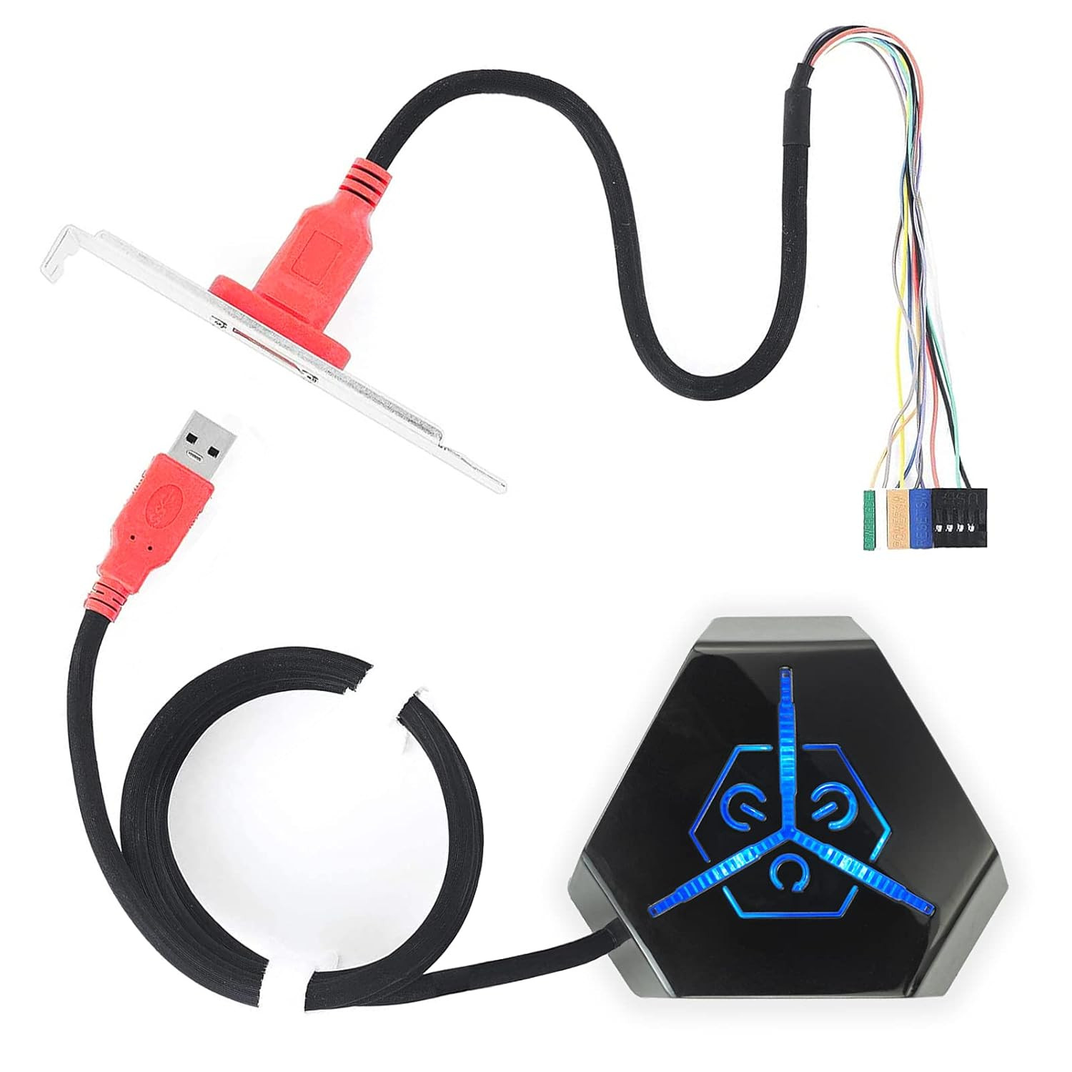 ATX Power Switch with USB PC Remote Start Motherboard Power and Reset Button