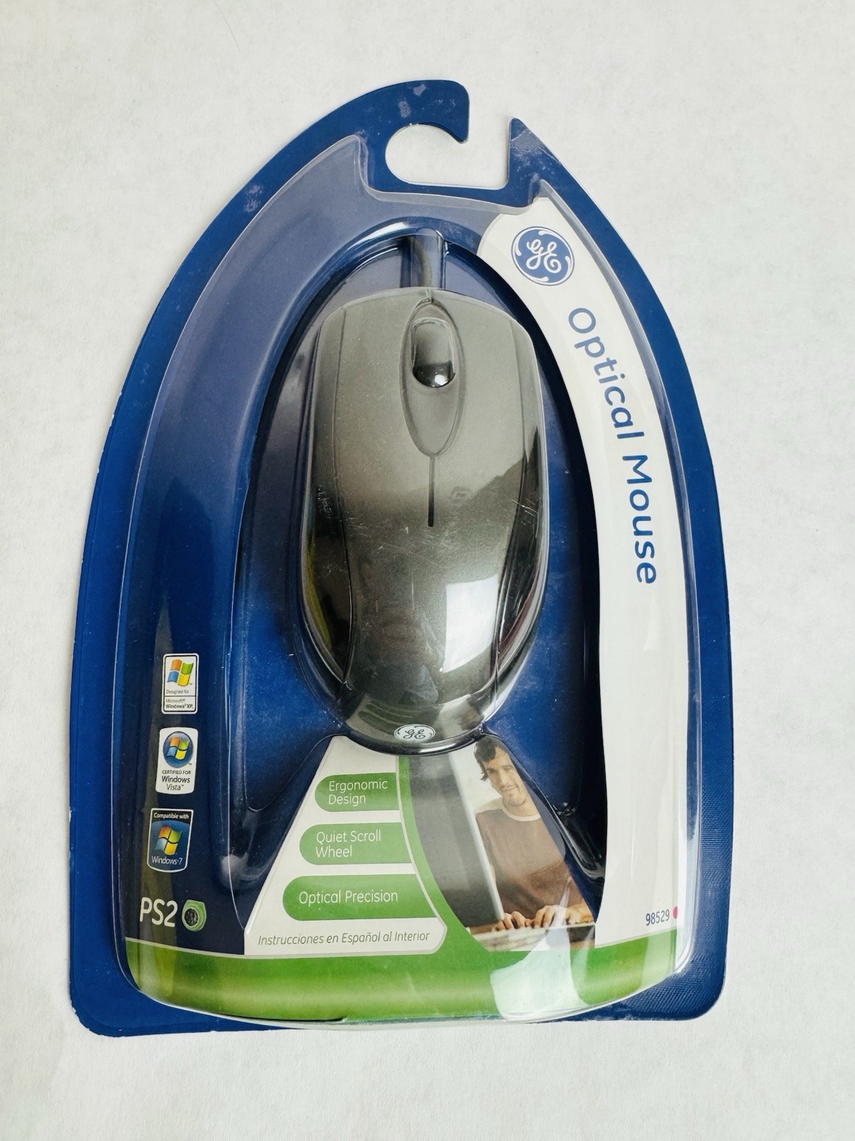 NEW GE Optical Mouse 98529 Laser USB