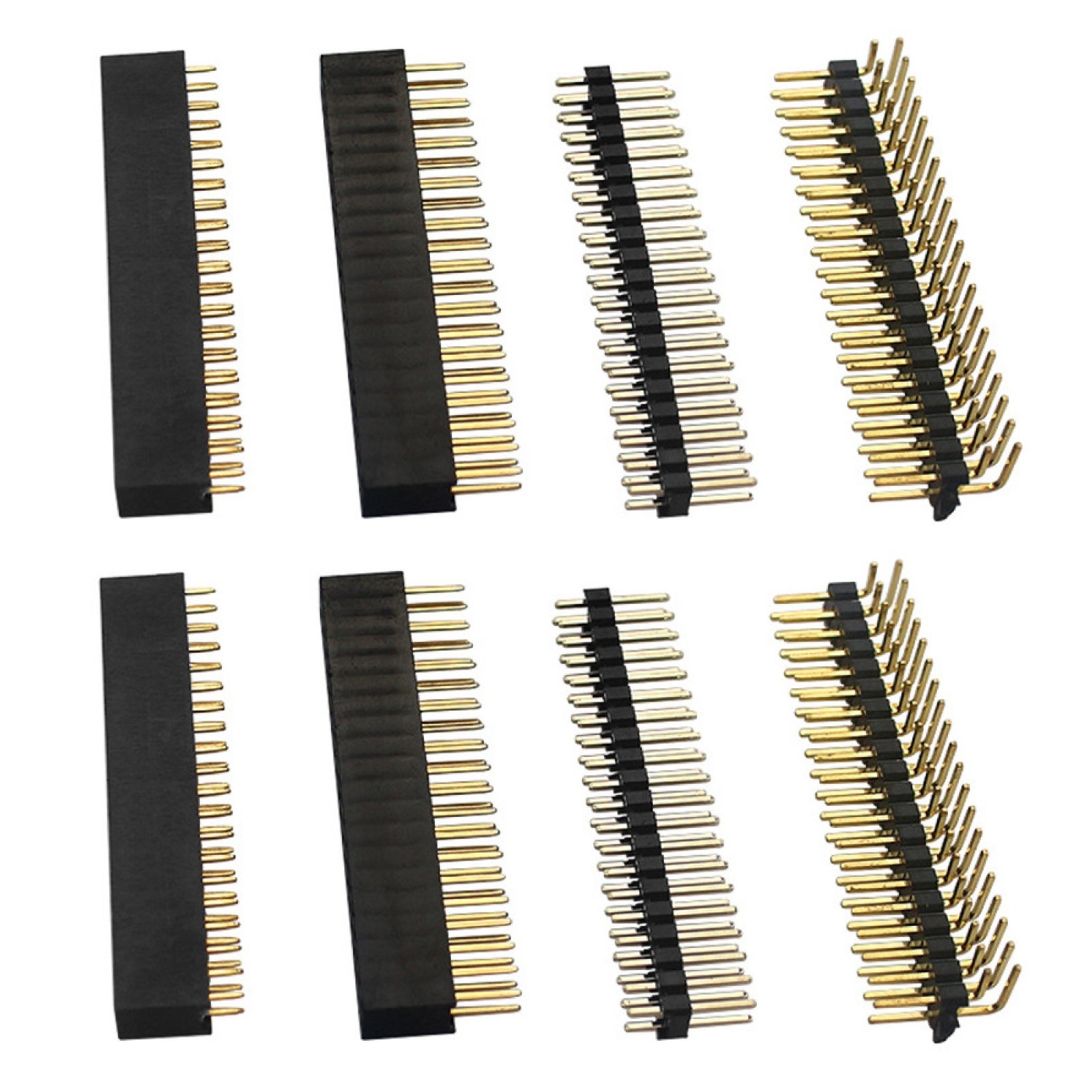 8Pcs 2x20 PIN Socket Dual Male Header Pin Connector for Raspberry Pi Zero/Zero-