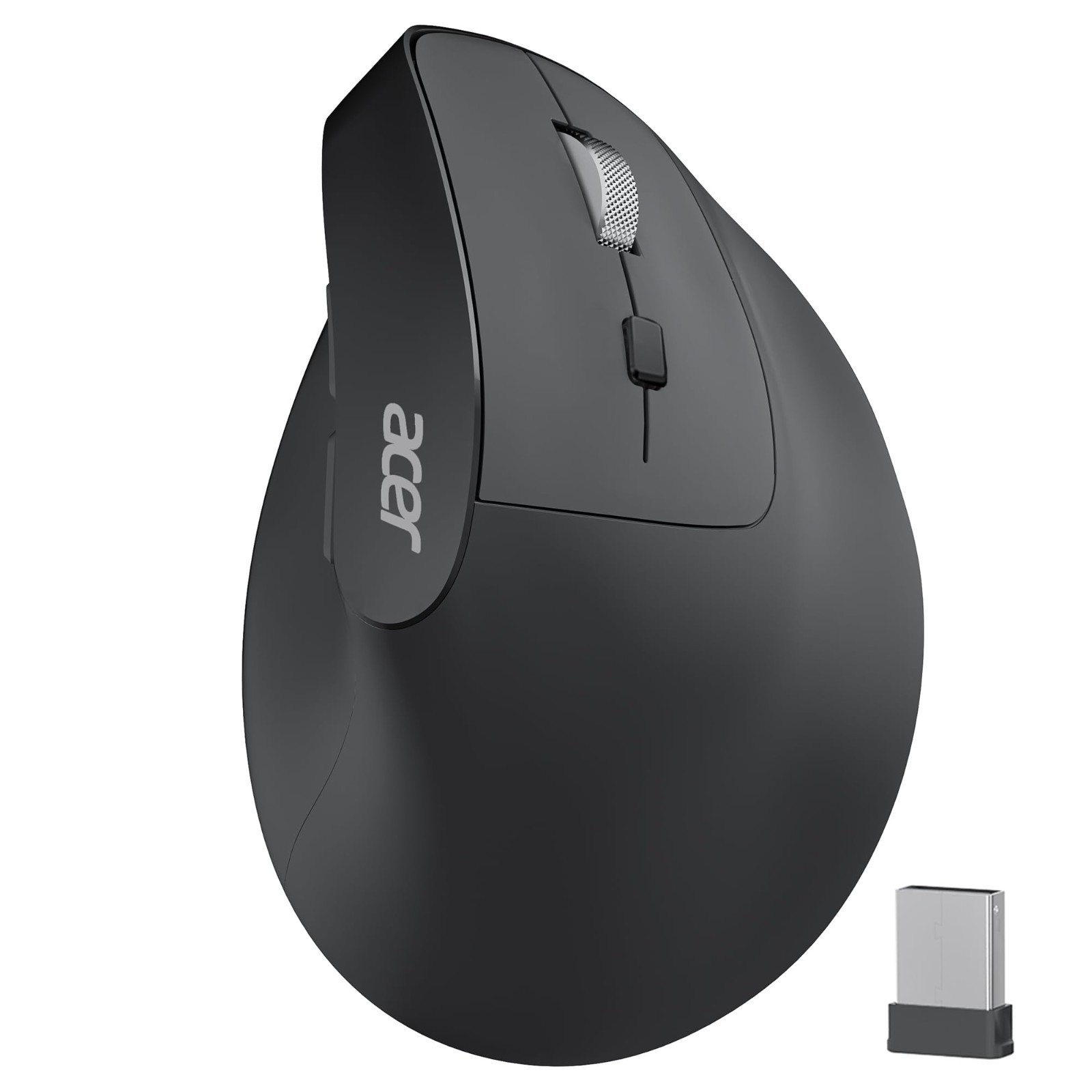 Acer Ergonomic Mouse Wireless, Adjustable DPI Vertical Mouse 1000/1200/1600 with