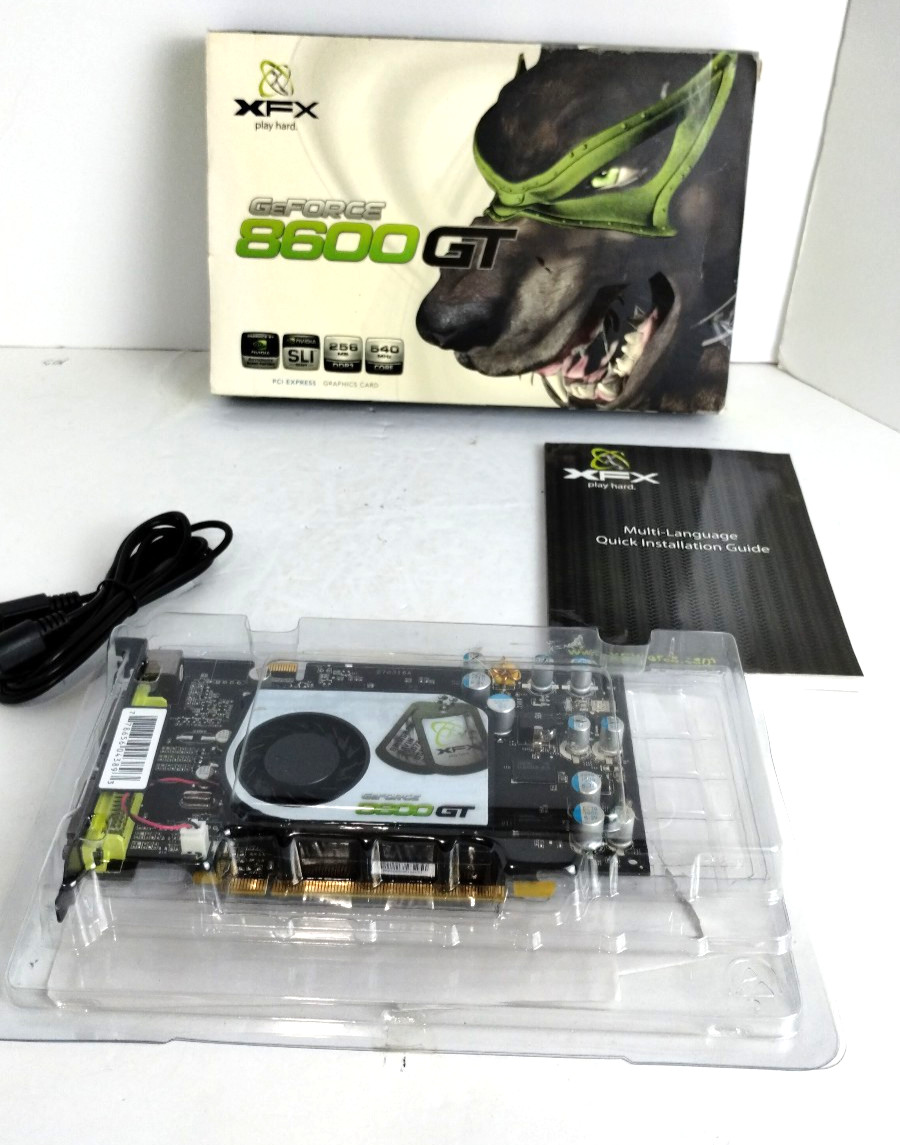 NVIDIA GeForce 8600 GT  Video Card 540M 256 MB DDR3 Dual DVI TV PCI-E New