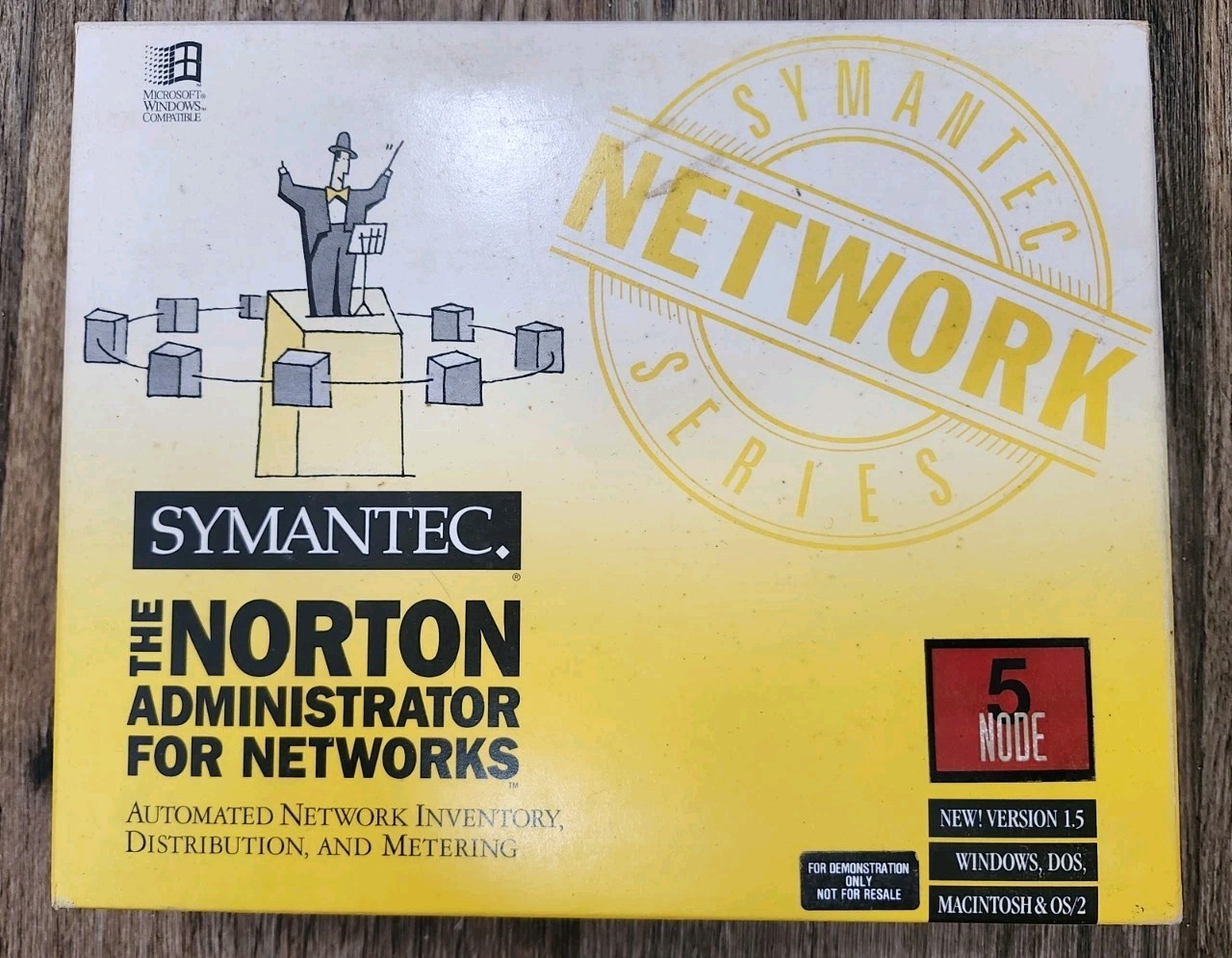 Symantec Norton Administrator for Networks Node 5 ver 15  Windows DOS Macintosh