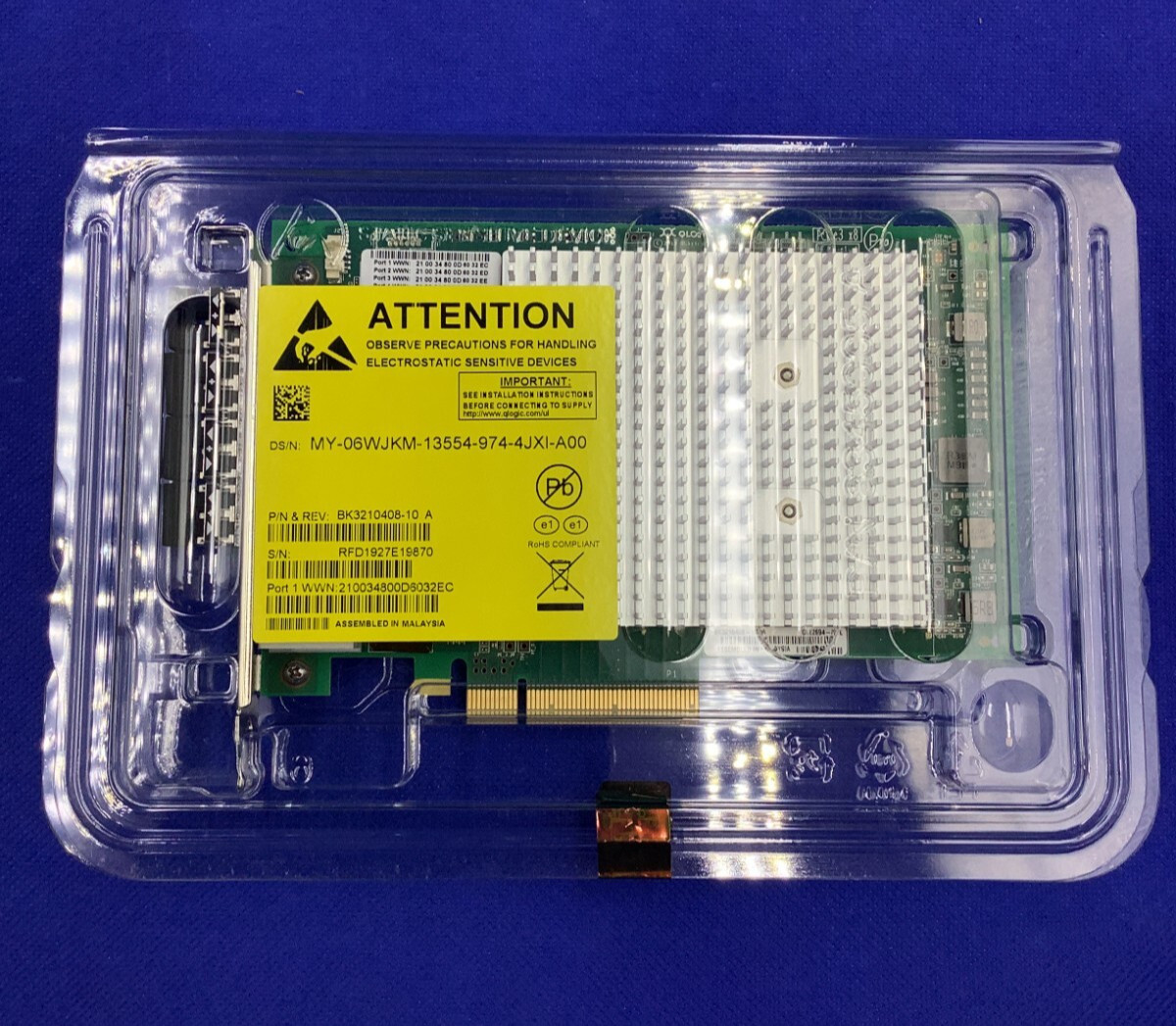 QLE2694 DELL QLogic 16Gbs Quad Port PCIe Gen3 X8 FC HBA 06WJKM 6WJKM