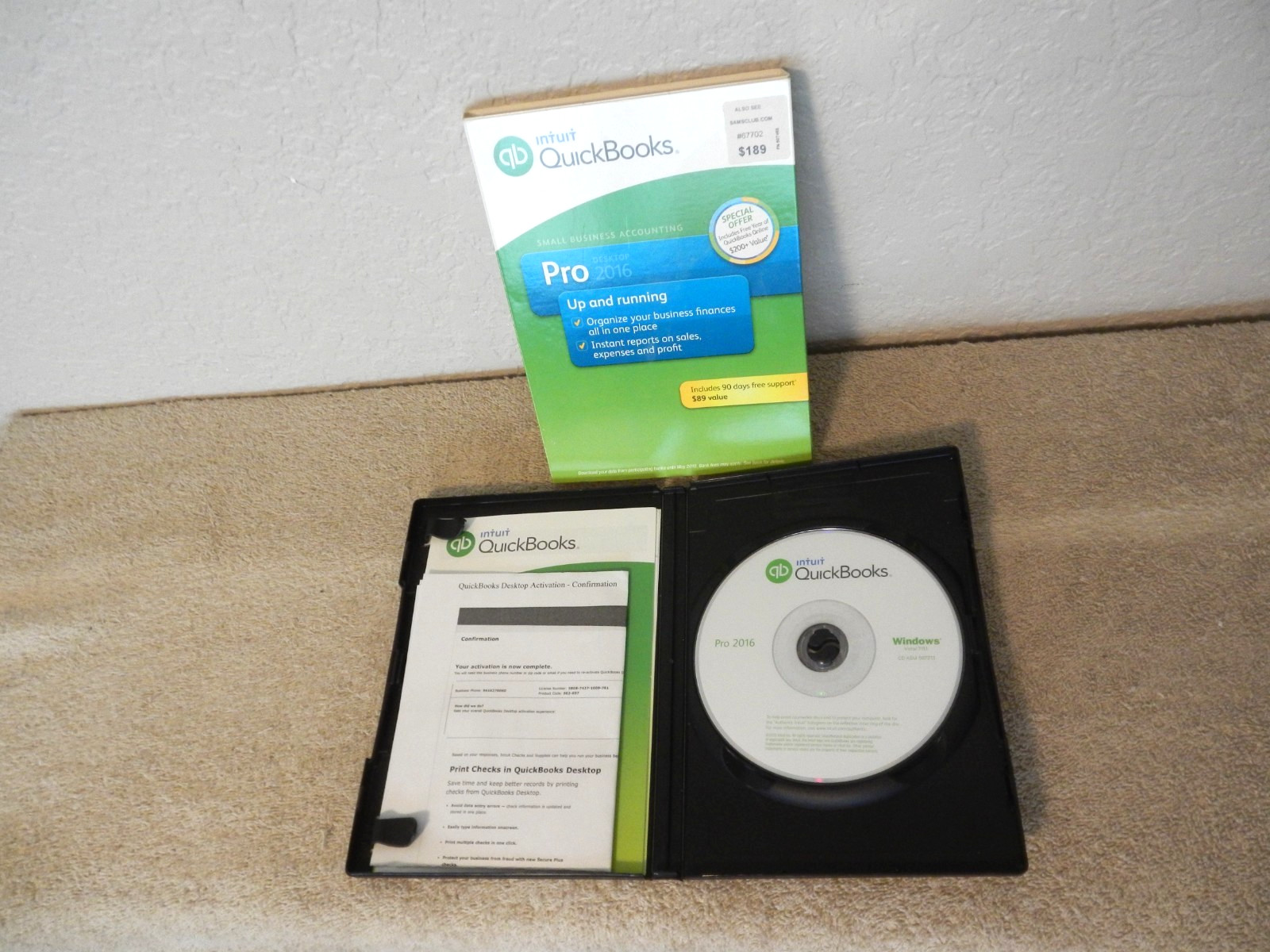 Intuit Quickbooks Pro 2016 Desktop Windows US + Product Key + NO Subscription