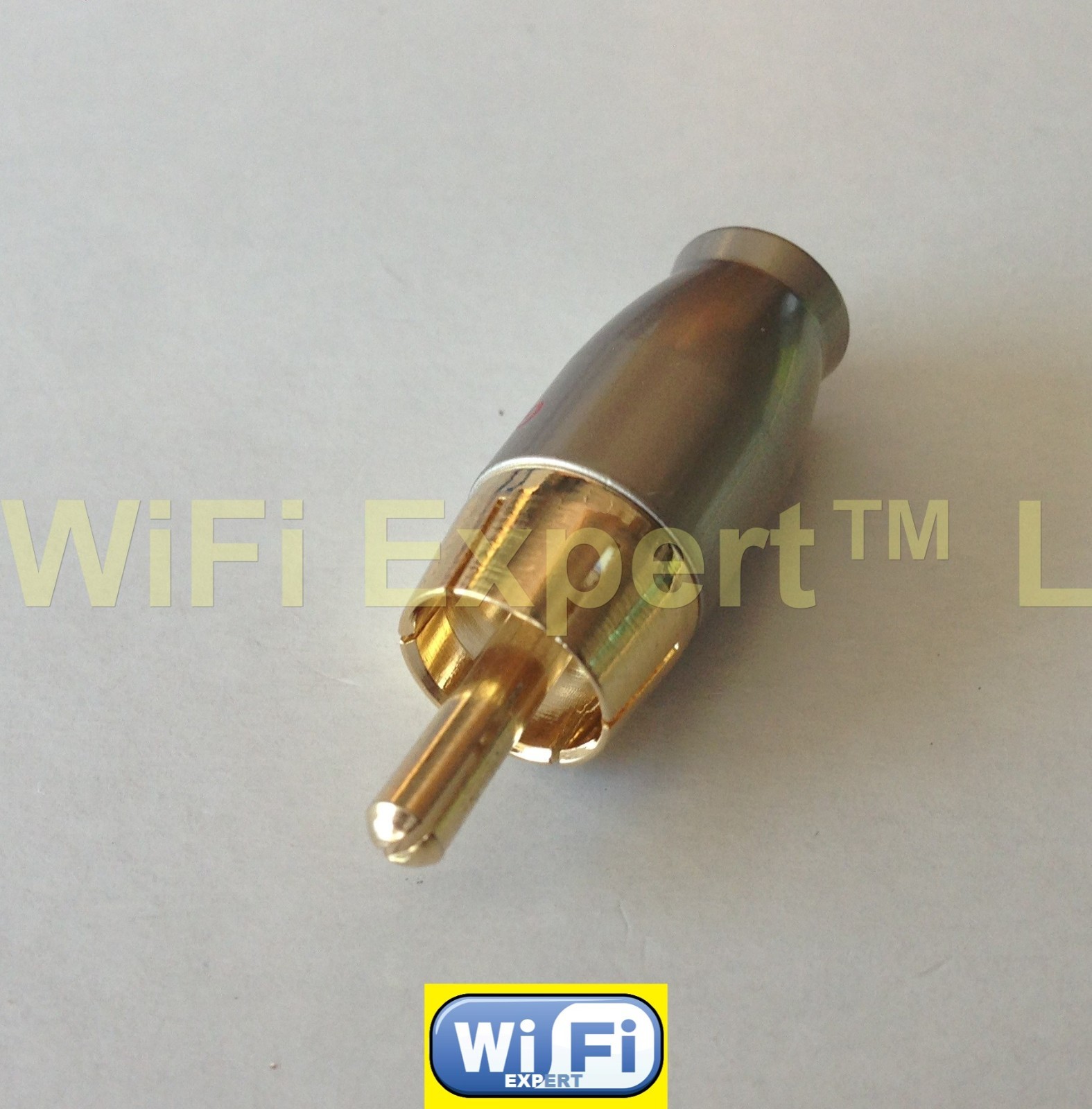 1 x RCA Plug Audio Cable Male Connector Gold Snake up to .2 inch thick in diamet