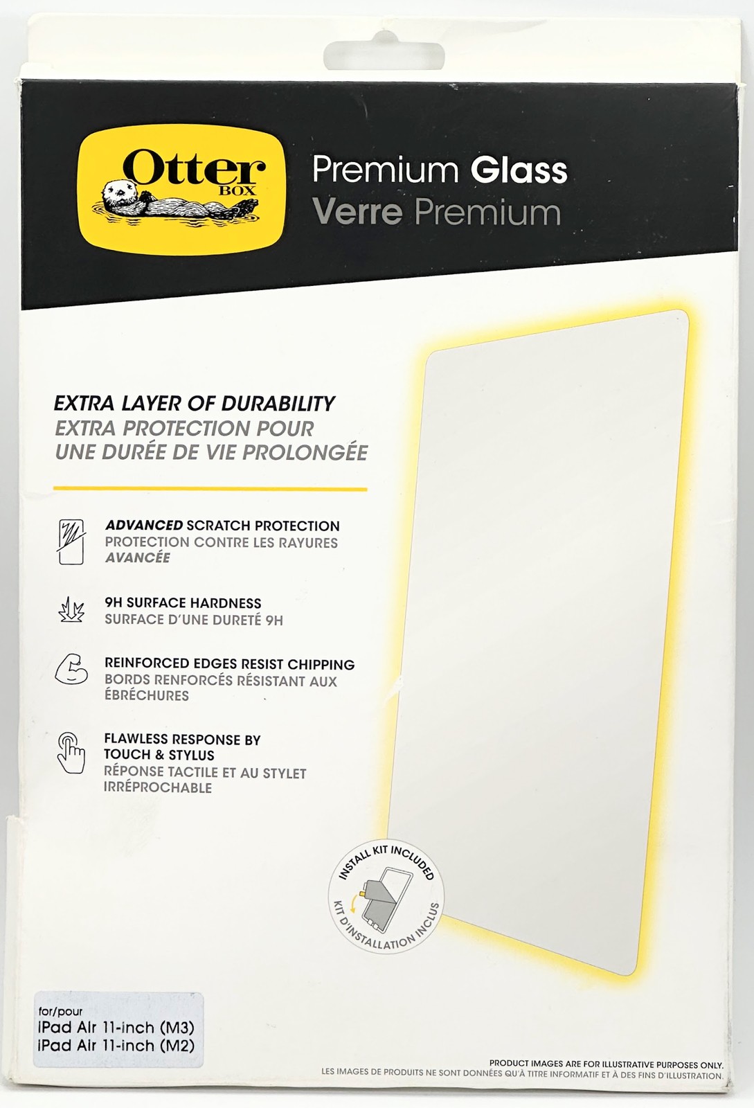 OtterBox Premium Glass Screen Protector for iPad Air 11 M4 M3 M2 Antimicrobial