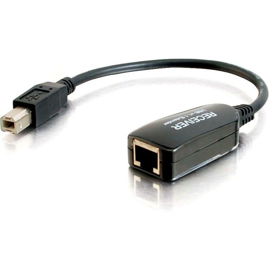 C2G 1-Port USB Extender - USB 1.1 Over Cat5 SuperBooster Dongle Extender - RJ45
