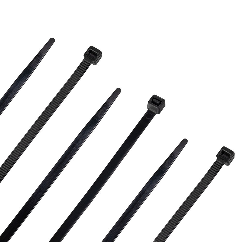 NavePoint 16 Inch Nylon Black Cable Ties 50 Lbs  100 Pack