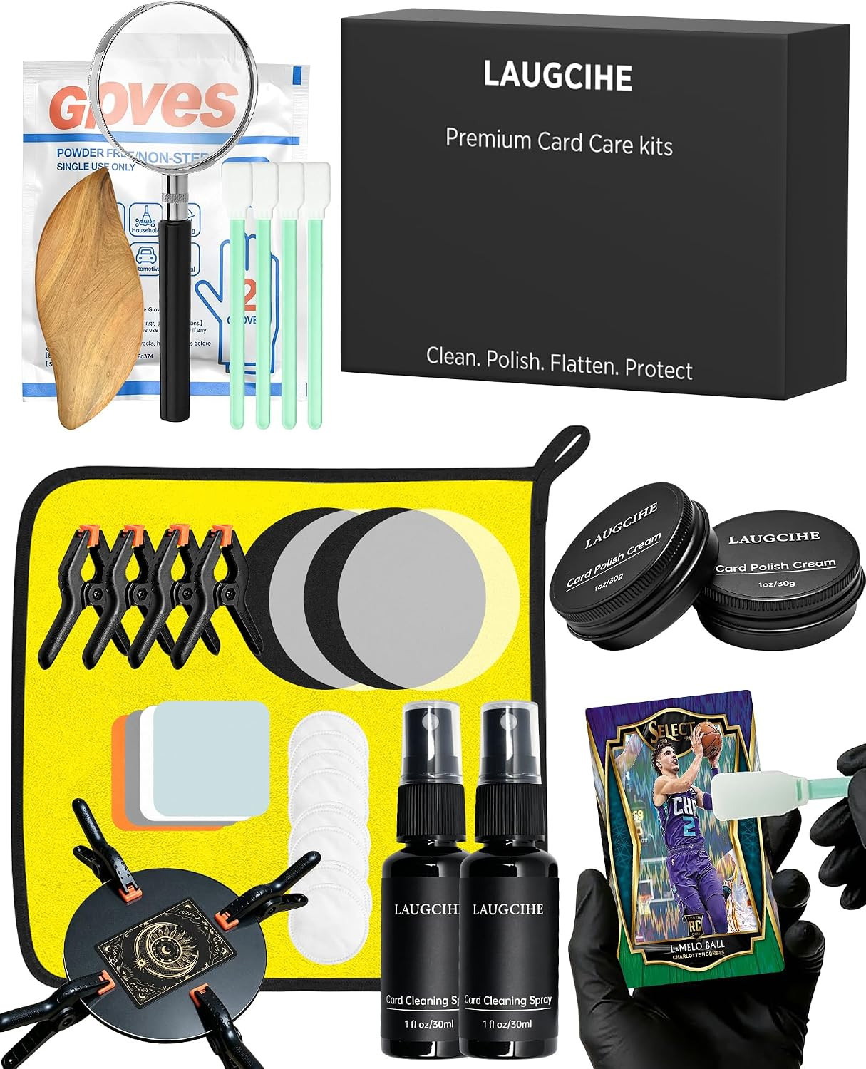 Professional 20-In-1 Card Cleaning Kit,Safe & Odorless Card Restoration Kit