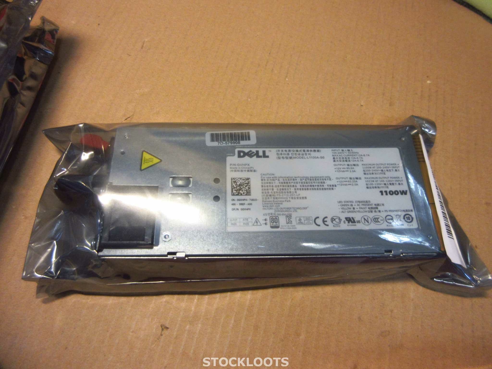 Dell GVHPX 1100 Watt Power Supply PowerEdge R510 R710 T710 R810 R910 REFURBISHED