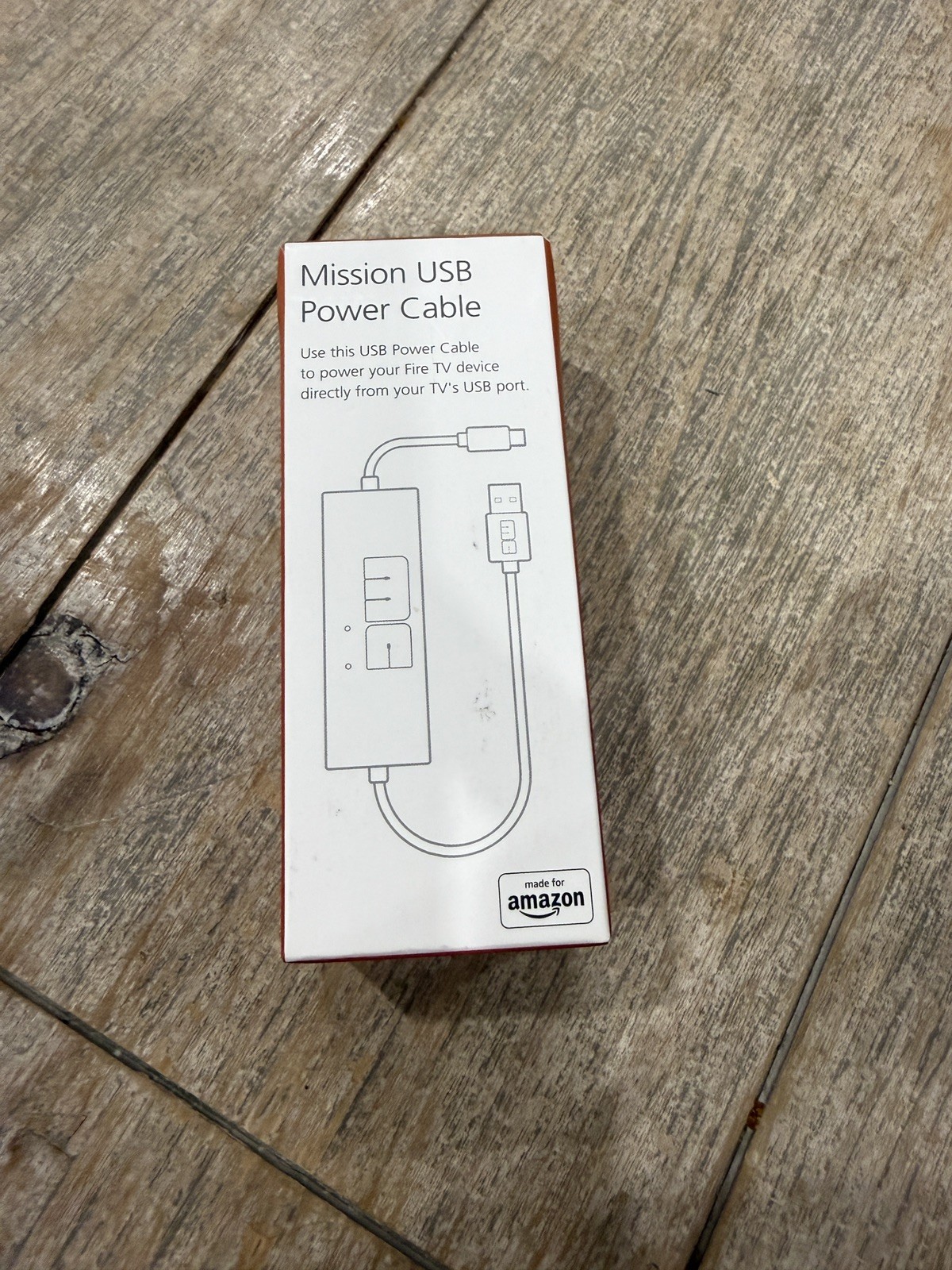 Mission Cables MC45 USB Power Cable for Amazon Fire TV BRAND NEW SEALED