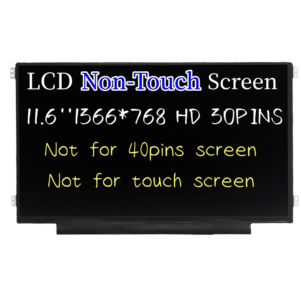 For Lenovo 5D10K04184 M116NWR6 R0 Non-Touch Led Lcd Screen 11.6" HD