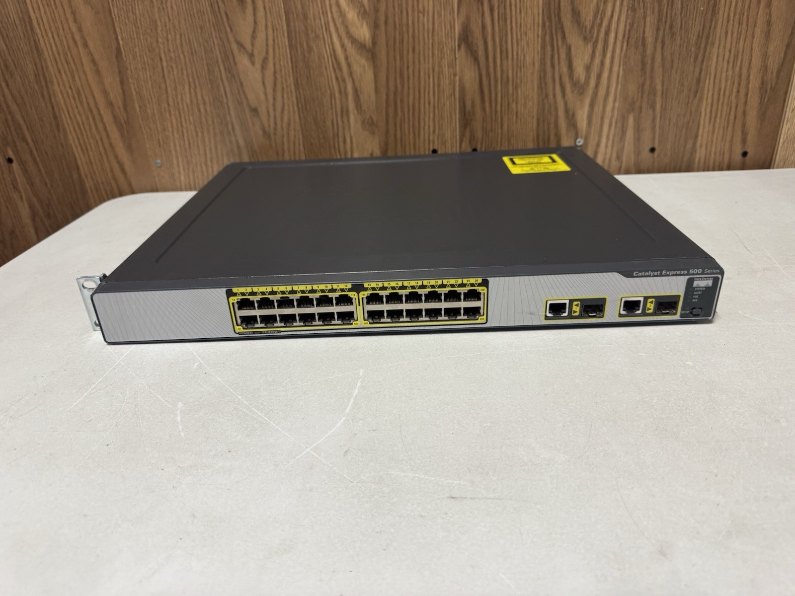Cisco Catalyst Express 500 WS-CE500-24PC Switch – Powers On Untested ⚙️