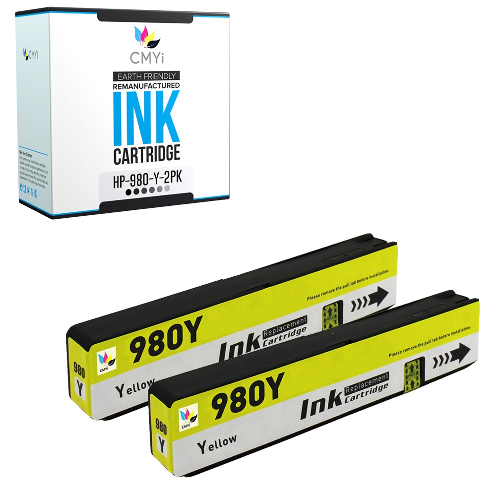 CMYi 2X Compatible 980 Yellow Ink for HP OfficeJet Enterprise Color X585dn