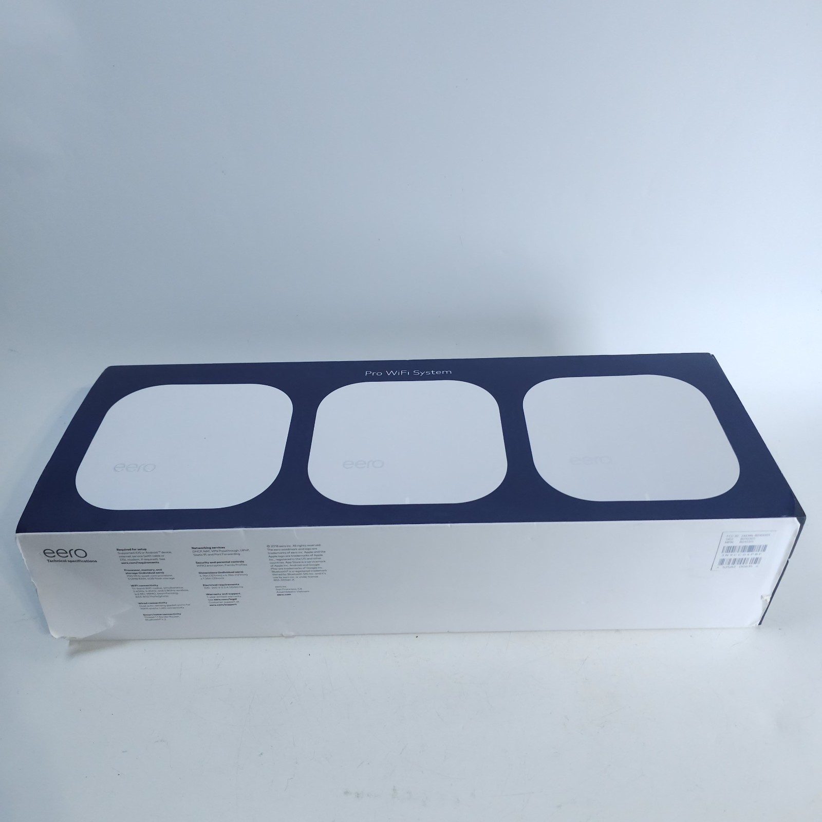 eero B010301 Pro Mesh 2nd Generation WiFi System, White - Set of 3