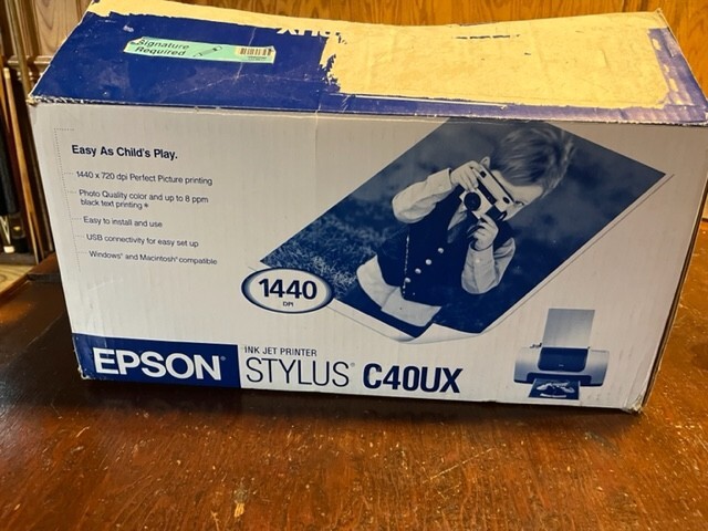 EPSON STYLUS C40UX INK JET PRINTER