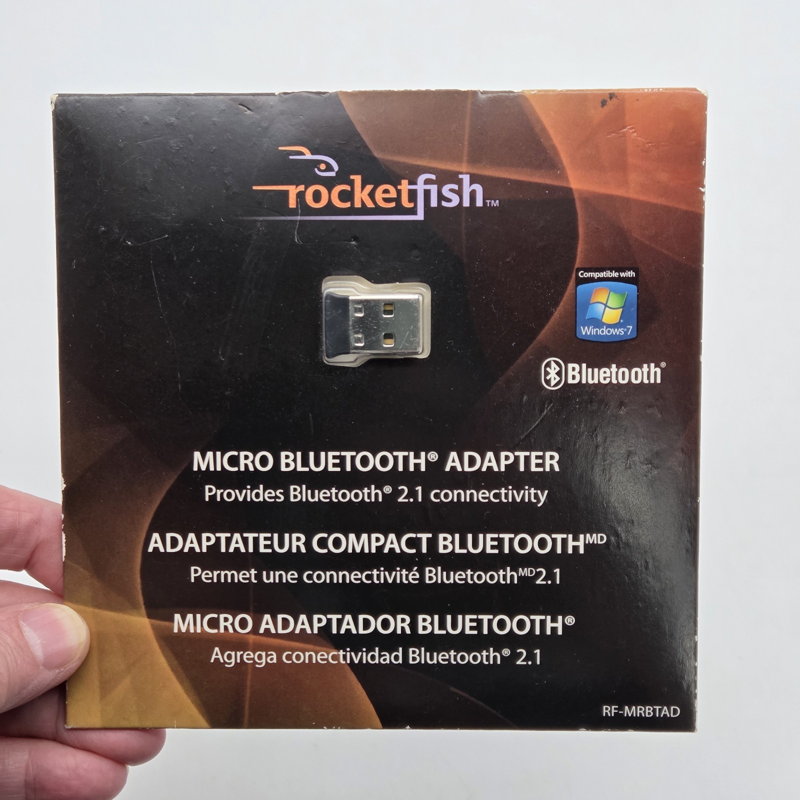 Rocketfish Micro Bluetooth Adapter USB Dongle 0RF-MRBTAD 2.1 Connectivity