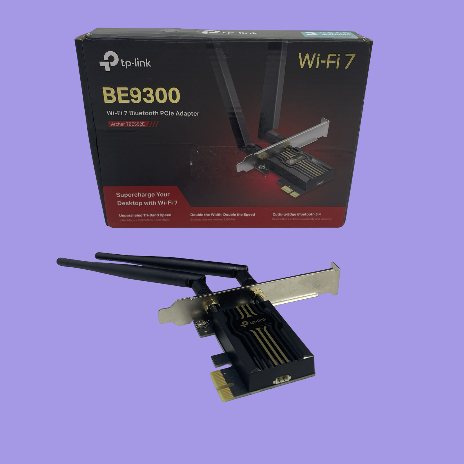 TP-Link BE9300 Archer TBE552E Wi-Fi 7 Bluetooth PCIe Adapter #U2091 (AR)