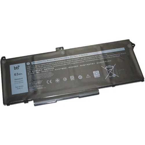Battery Tech RJ40G-BTI DELL BATT 15.2V 3941 MAH 63WHR BTI REPL BATT M033W 75X16