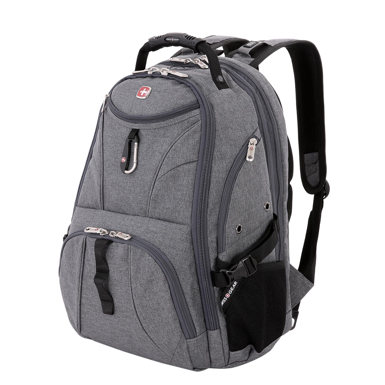 SwissGear 1900 ScanSmart 17” Laptop Backpack Grey 17-Inch, Heather 