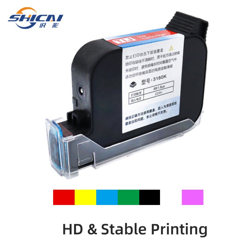 3pcs Blue Fast Drying Cartridge Refill Ink for 12.7mm Handheld Inkjet Printer