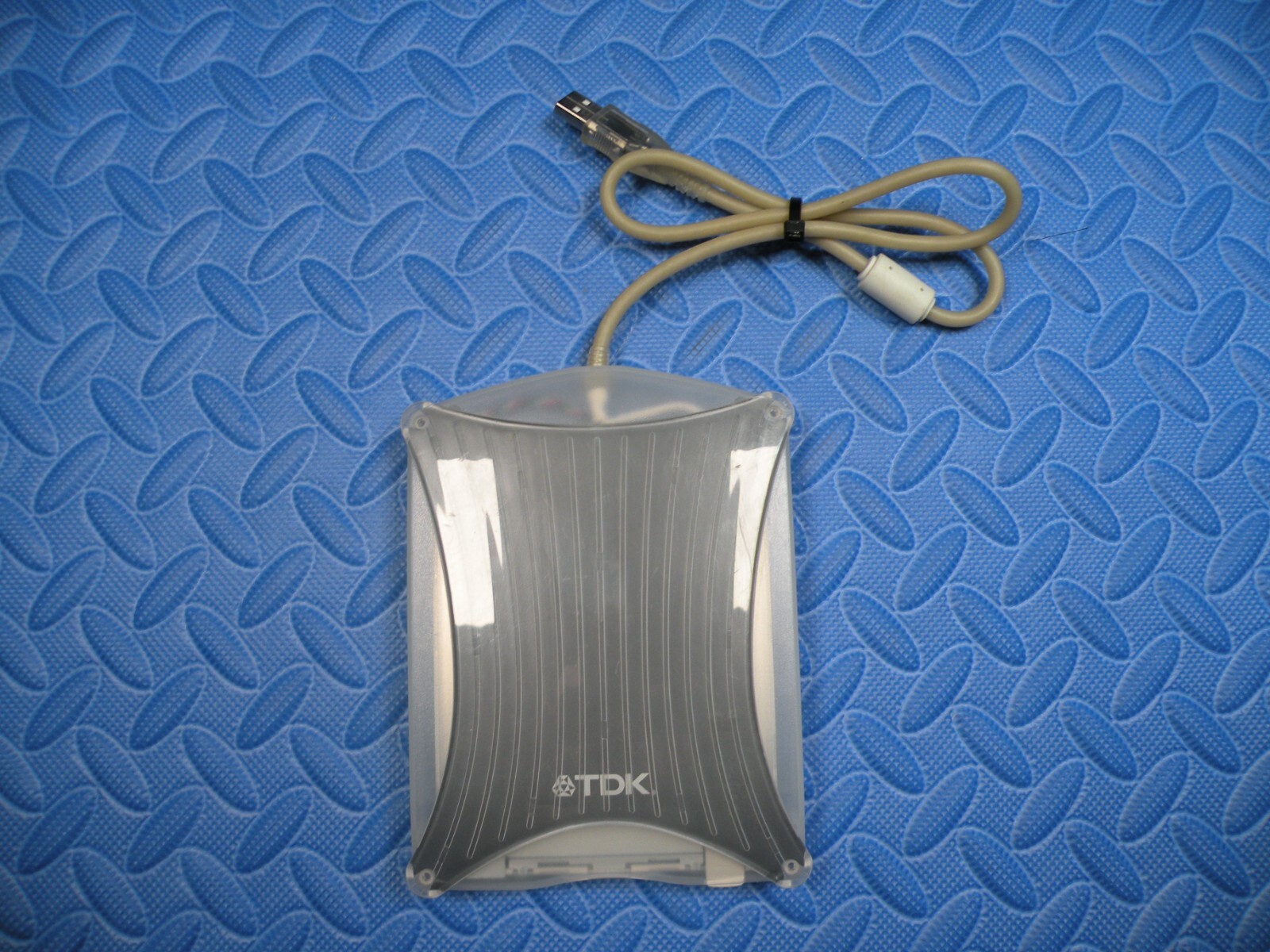 TDK FDD-100B External 3.5" USB Floppy Disk Drive - Clear