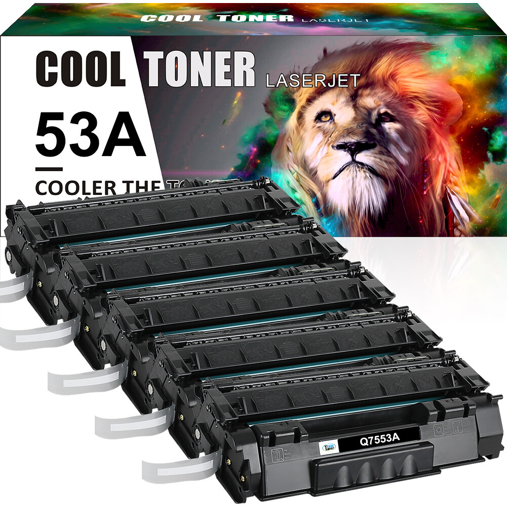 5PK Q7553A Toner Compatible With HP 53A LaserJet P2015 P2014 P2015d M2727nf 