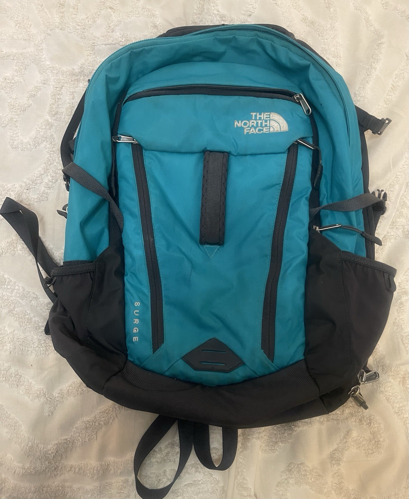The North Face Surge Transit Utility Backpack Teal/Black