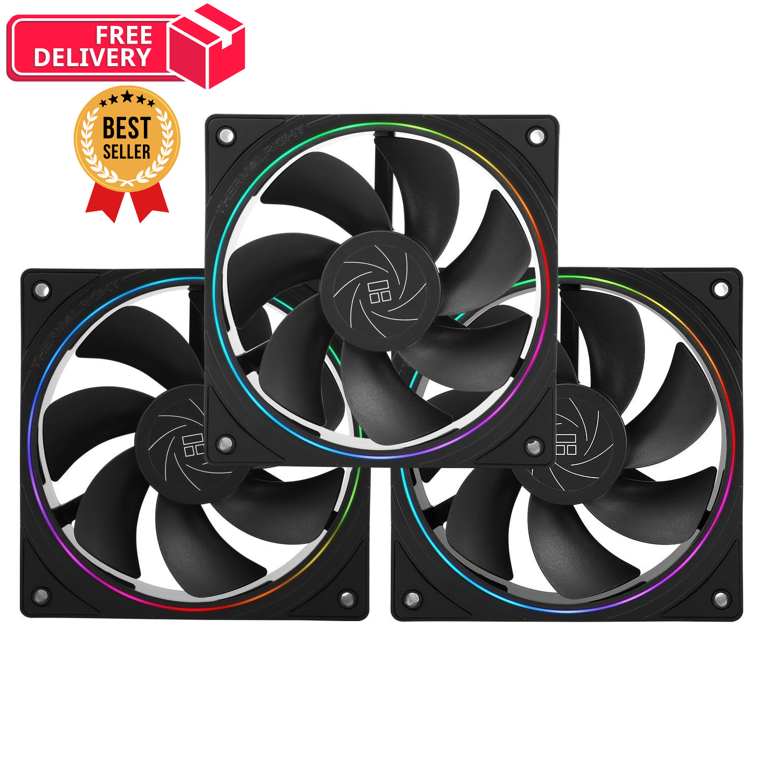 Thermalright TL-S12R X3 CPU Fan 120mm Reverse Case Cooler Comes with...