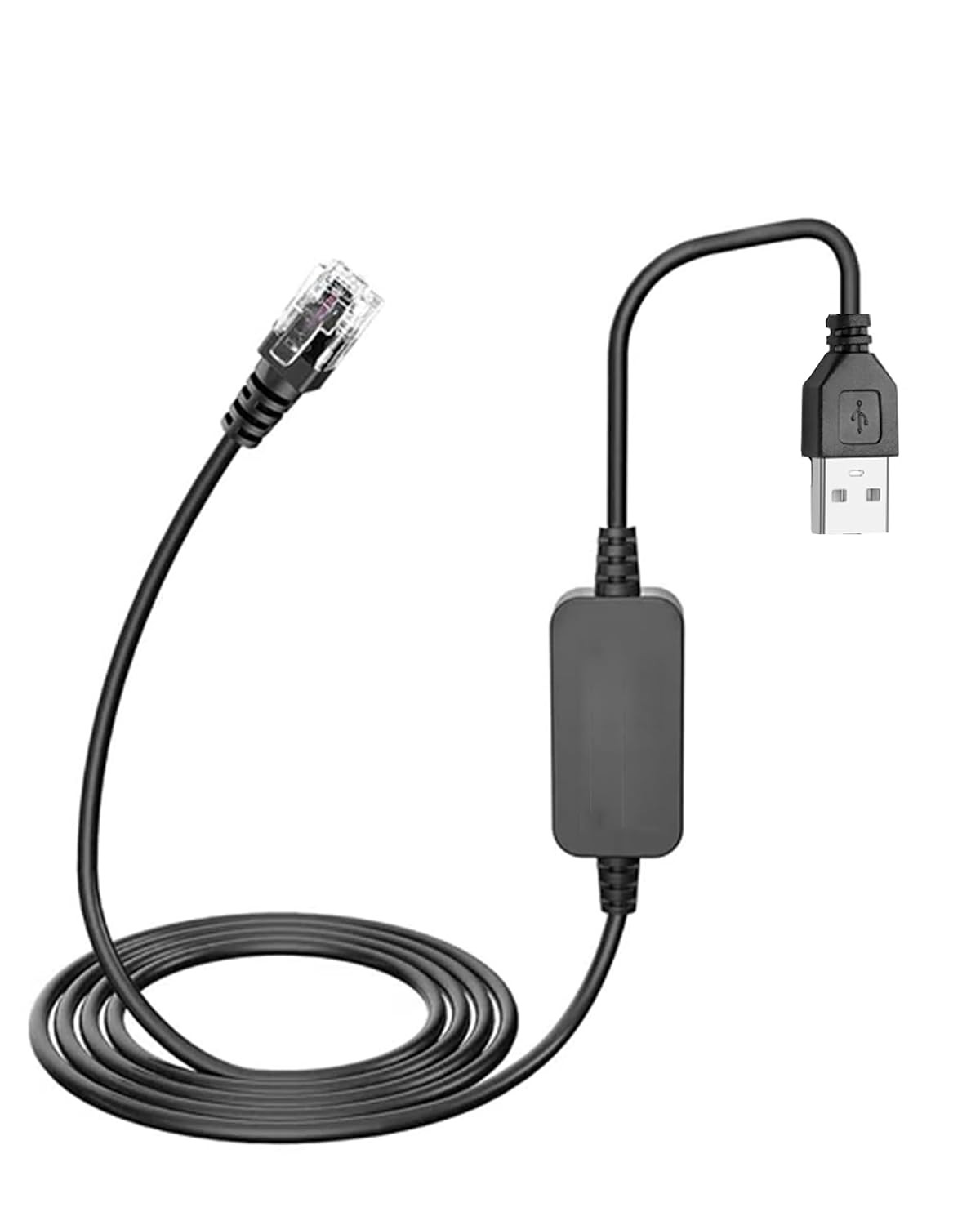 1.7M /5.57Ft USB a to RJ11 Power Cord Compatible with Uniden Radar Detectors
