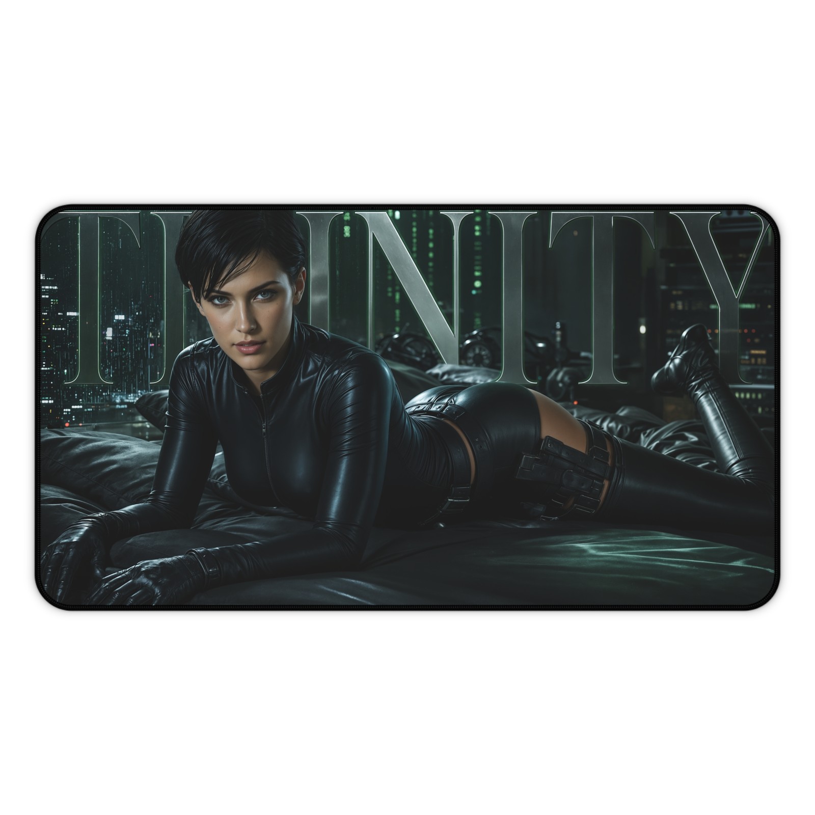 Trinity Mouse Pad, The Matrix XXL Gaming Desk Mat, Cyberpunk Pad